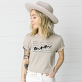 Wholesale Mom Typography Graphic Tee - White Tee