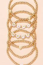 Milana Plated Beaded Bracelet Set
