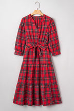 Della Ruffle Hem Long Dress