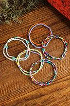 Ashlyn Layered Beaded anklet Set
