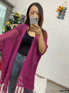 Amanda Crochet Cardigan in Six Colors
