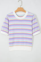 Ailany Knit Short Sleeve Sweater