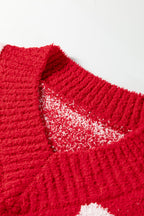 Marianna Checkered Knit Loose Sweater