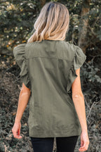 Abigail Bay Ruffled Patchwork Jacket