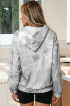Maya Print Oversized Sporty Hoodie