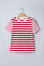 June Stripe Patchwork T Shirt