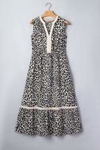 Ayla Trim Sleeveless Midi Dress
