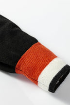 Scarlett Striped Trim Varsity Sweater