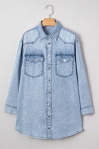 Takina Raw Hem Loose Shirt