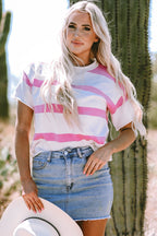 Summer Sleeve Lightweight Knitted Top