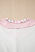 Promise Color Block Loose Long Sleeve Top