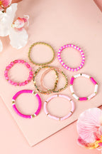 Dallas Beaded Elastic Bracelet Set