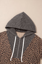 April Collar Zip Hooded Pullover