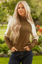 Kinley Puff Sleeve Mock Sweater