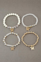 Selena Beaded 4pcs Bracelet Set