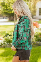 Elouise Shirred Puff Sleeve Blouse