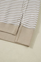Vanessa Knit Ribbed Trim Long Sleeve PLUS Top