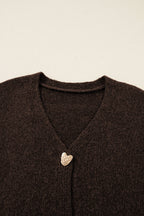 Kassidy Heart Metal Cardigan Sweater