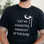 Wholesale Daughter Hang Out at Bars Graphic Tee - Black Tee