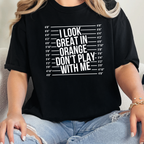 Wholesale Great in Orange Graphic Tee - Black Tee