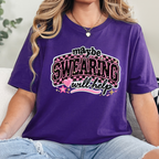 Wholesale Maybe Swearing Will Help Graphic Tee - Team Purple Tee