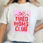 Wholesale Tired Moms Club Graphic Tee - CC White Tee