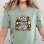 Wholesale Floral Inspiration Graphic Tee - Sage