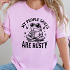 Wholesale People Skills are Rusty Graphic Tee - Lilac Tee