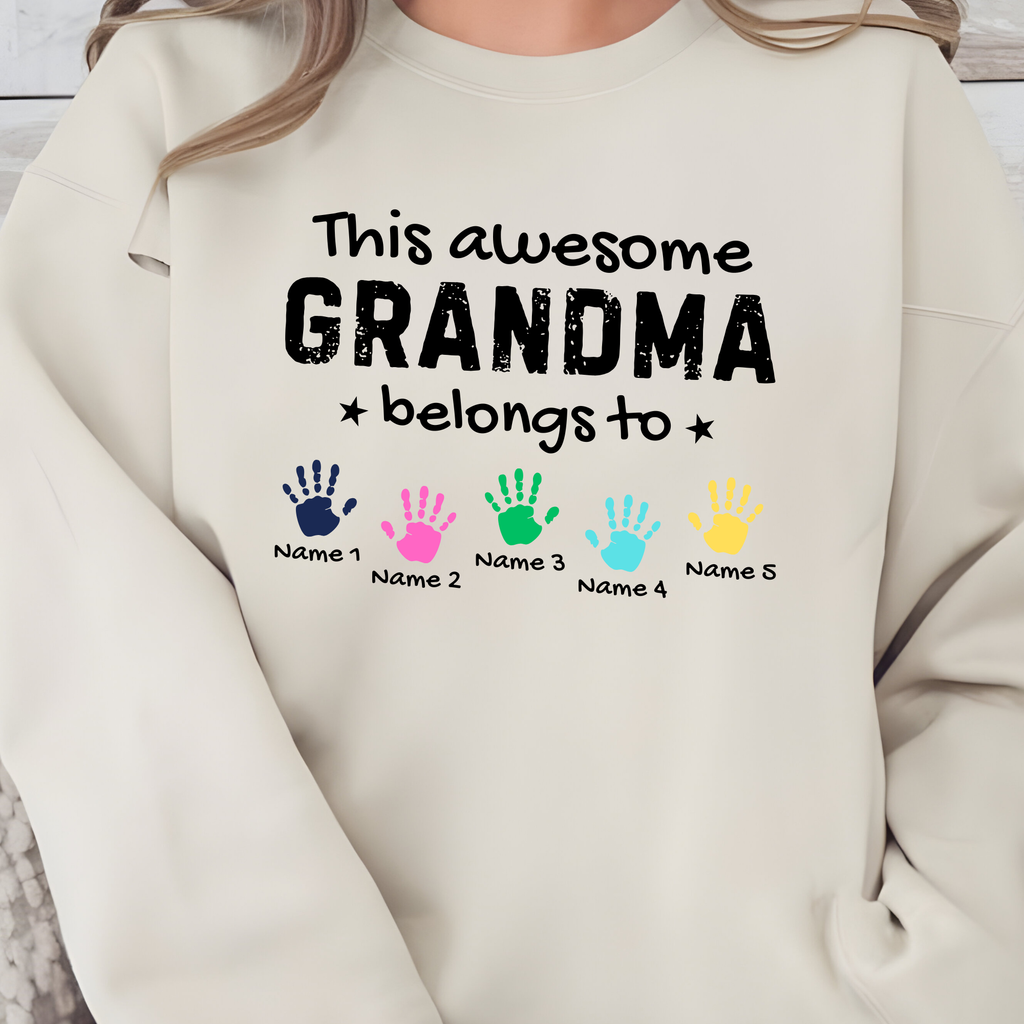 Wholesale Custom Awesome Sweatshirt - Mama - Sand Sweatshirt