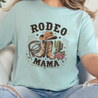 Wholesale Rodeo Mama Graphic Tee - Dusty Blue Tee