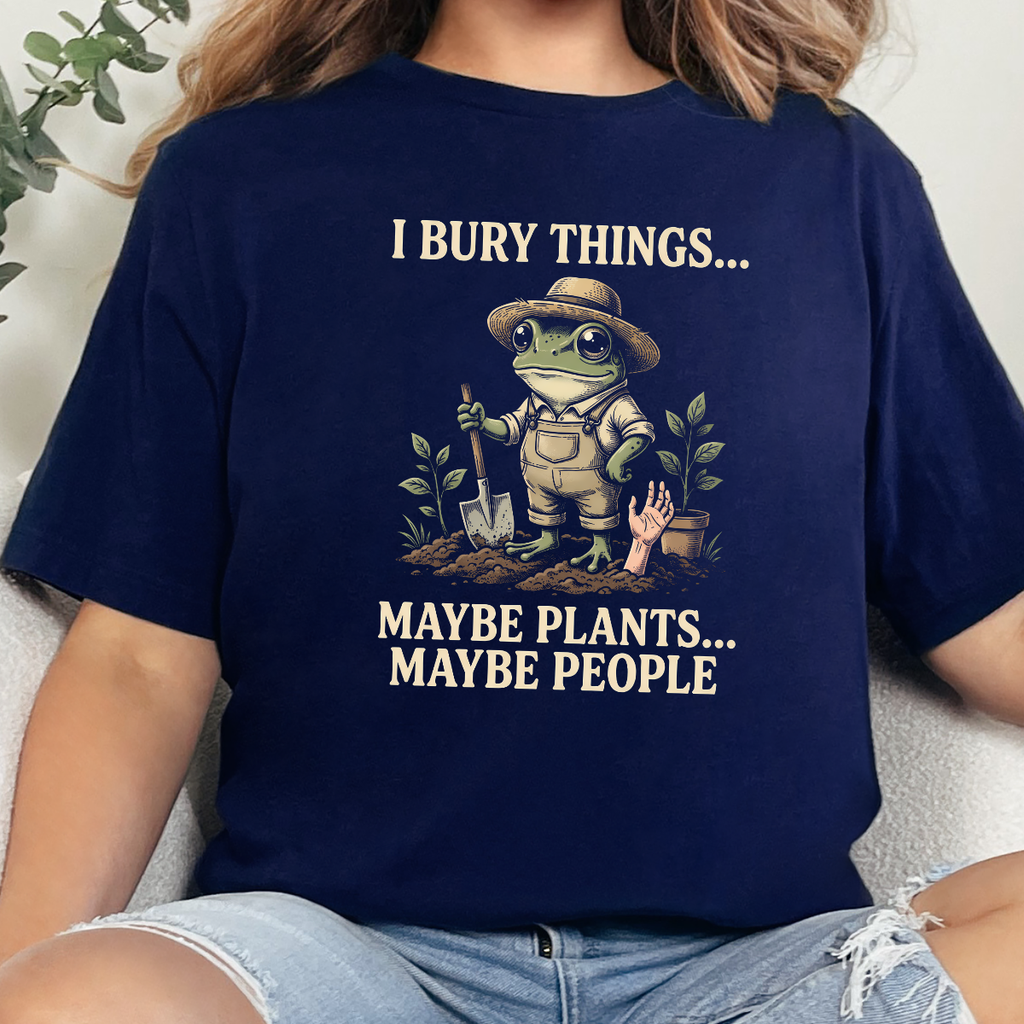 Wholesale I Bury Things Graphic Tee - Navy Tee