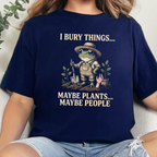 Wholesale I Bury Things Graphic Tee - Navy Tee