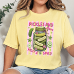 Wholesale Pickles and Jesus Graphic Tee - Heather French Vanilla