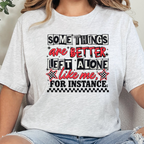 Wholesale Better Left Alone Graphic Tee - Ash Tee