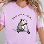 Wholesale Off to Cause Kerfuffle Graphic Tee - Lilac Tee