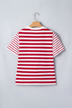 June Stripe Patchwork T Shirt