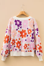 Jaylani Pattern Drop Shoulder Sweater