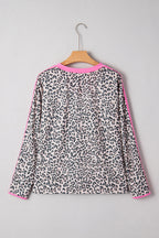 Lilliana Varsity Stripe Detail Long Sleeve Top