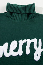 Belen Letter Embroidered High Sweater