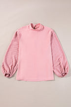 June Swiss Dot Balloon Sleeve Loose Blouse