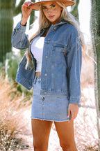 Ella Wind Washed Oversize Jacket