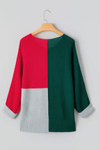 Demi Block Knit Loose Sweater