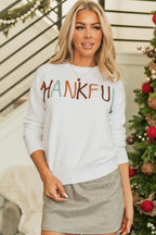 Thankful Embroidered Sweater