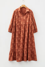 Mallory 4 Sleeve Long PLUS Dress