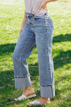 Elia Cuffed Straight Loose Jeans