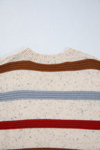Vivienne Shoulder Heathered Knit Sweater