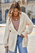 Rosemary Lapel Collar Single Sweater