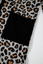 Jazmin Patched Open Front Cardigan