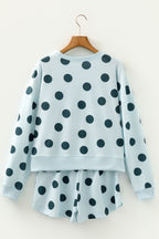 Lia Shoulder Pullover Drawstring Shorts Set
