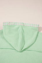 Emberly Patchwork Half Hooded Pullover